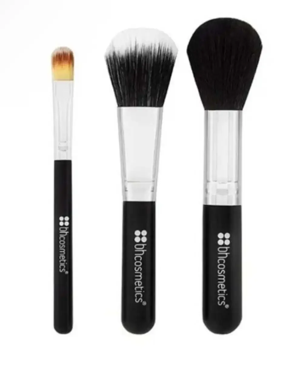 BH Cosmetics Face Essential To Go 3 Piece Brush Set